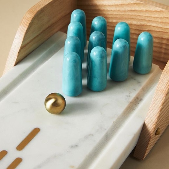 Anthropologie Other - NWT ANTHROPOLOGIE Tabletop Marble Bowling Game - Retired! NIB